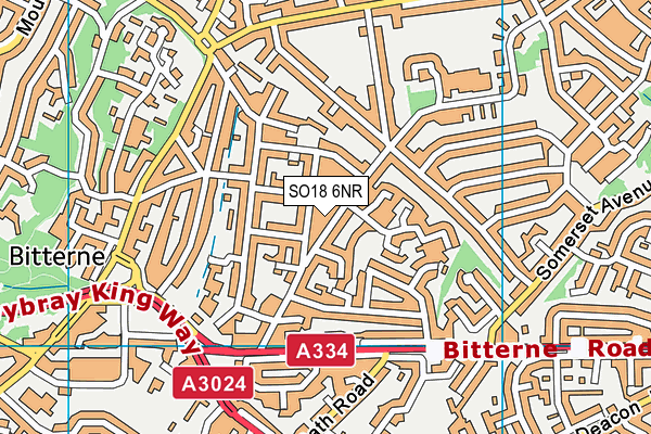 SO18 6NR map - OS VectorMap District (Ordnance Survey)