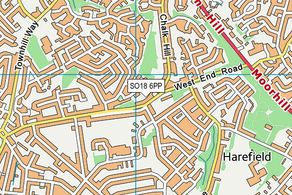 SO18 6PP map - OS VectorMap District (Ordnance Survey)