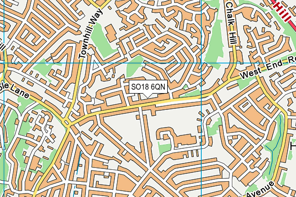 SO18 6QN map - OS VectorMap District (Ordnance Survey)