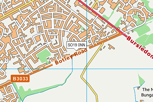 SO19 0NN map - OS VectorMap District (Ordnance Survey)