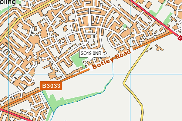 SO19 0NR map - OS VectorMap District (Ordnance Survey)