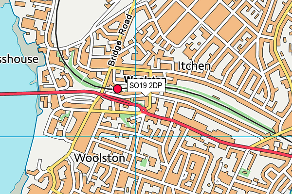 SO19 2DP map - OS VectorMap District (Ordnance Survey)