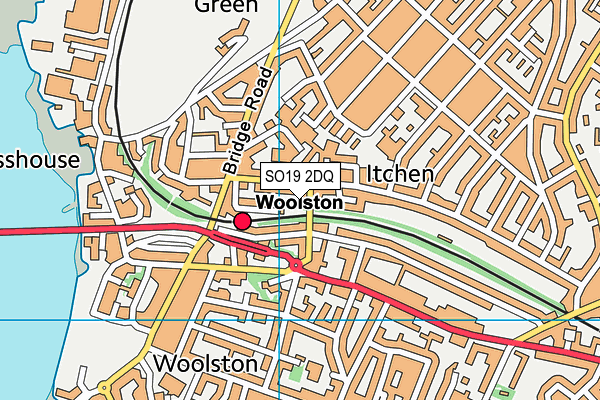 SO19 2DQ map - OS VectorMap District (Ordnance Survey)