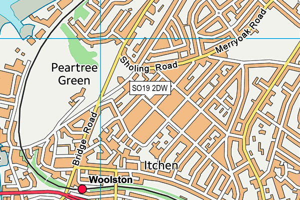Ludlow Junior School map (SO19 2DW) - OS VectorMap District (Ordnance Survey)
