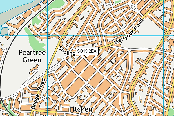 SO19 2EA map - OS VectorMap District (Ordnance Survey)