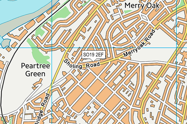 SO19 2EF map - OS VectorMap District (Ordnance Survey)