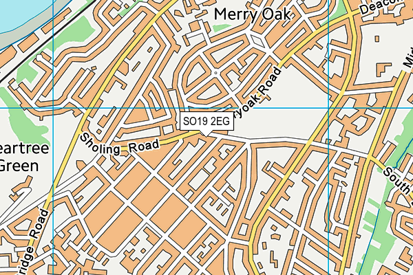 SO19 2EG map - OS VectorMap District (Ordnance Survey)