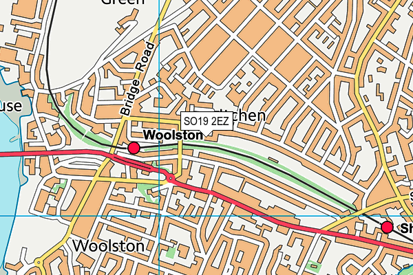 SO19 2EZ map - OS VectorMap District (Ordnance Survey)