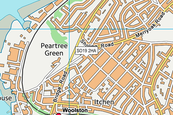 SO19 2HA map - OS VectorMap District (Ordnance Survey)