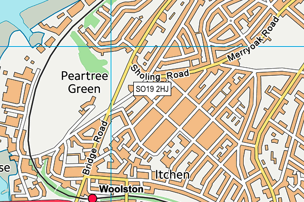 SO19 2HJ map - OS VectorMap District (Ordnance Survey)