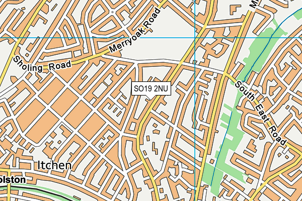 SO19 2NU map - OS VectorMap District (Ordnance Survey)