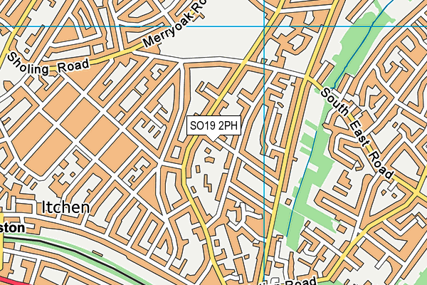 SO19 2PH map - OS VectorMap District (Ordnance Survey)