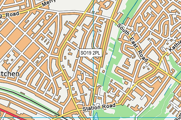 SO19 2PL map - OS VectorMap District (Ordnance Survey)