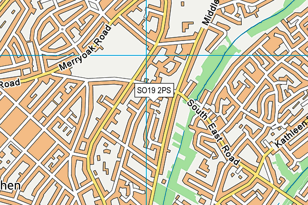 SO19 2PS map - OS VectorMap District (Ordnance Survey)