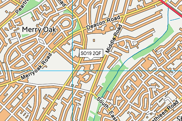 SO19 2QF map - OS VectorMap District (Ordnance Survey)
