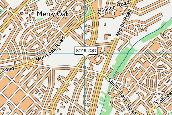 SO19 2QG map - OS VectorMap District (Ordnance Survey)