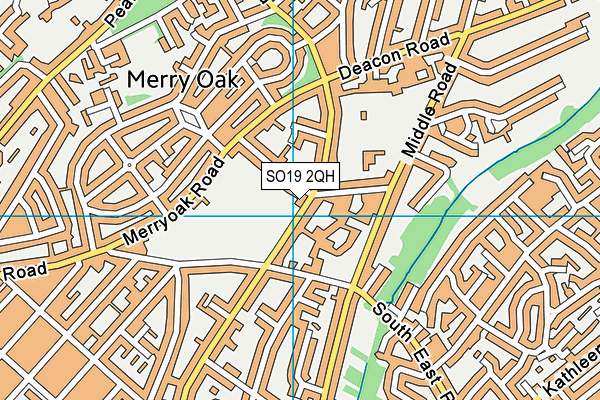 SO19 2QH map - OS VectorMap District (Ordnance Survey)