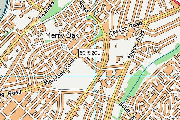 SO19 2QL map - OS VectorMap District (Ordnance Survey)