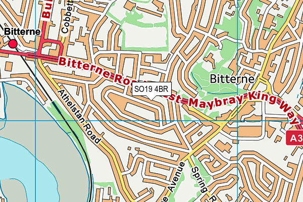 SO19 4BR map - OS VectorMap District (Ordnance Survey)