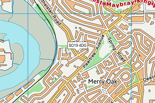 SO19 4DG map - OS VectorMap District (Ordnance Survey)