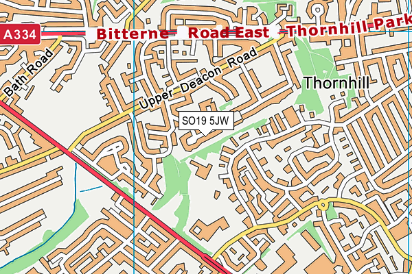 SO19 5JW map - OS VectorMap District (Ordnance Survey)