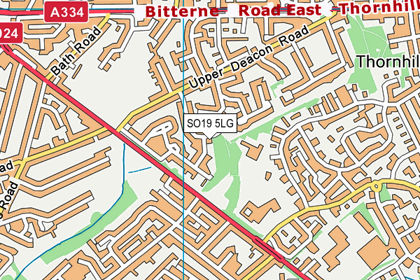 SO19 5LG map - OS VectorMap District (Ordnance Survey)