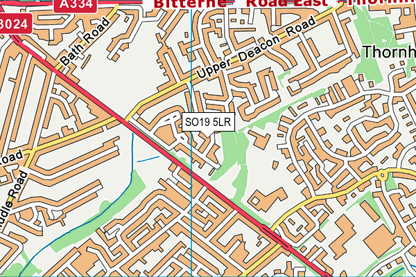 SO19 5LR map - OS VectorMap District (Ordnance Survey)