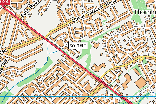 SO19 5LT map - OS VectorMap District (Ordnance Survey)