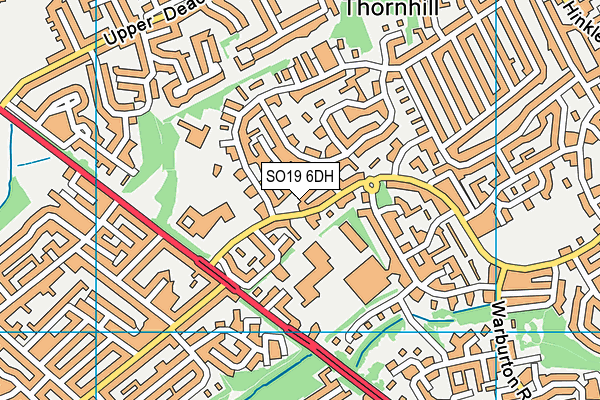 Springwell School map (SO19 6DH) - OS VectorMap District (Ordnance Survey)