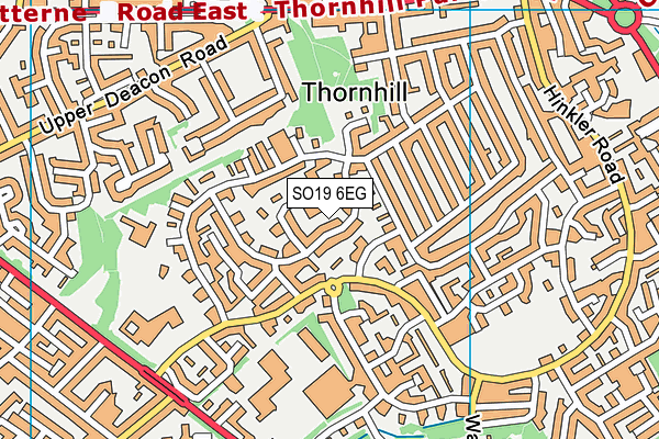 SO19 6EG map - OS VectorMap District (Ordnance Survey)