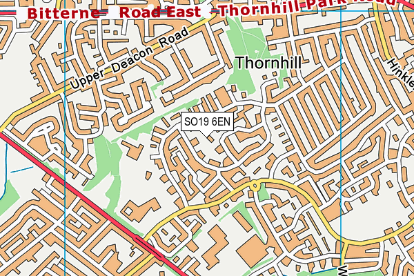 SO19 6EN map - OS VectorMap District (Ordnance Survey)