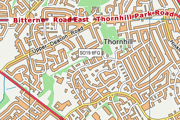 SO19 6FG map - OS VectorMap District (Ordnance Survey)