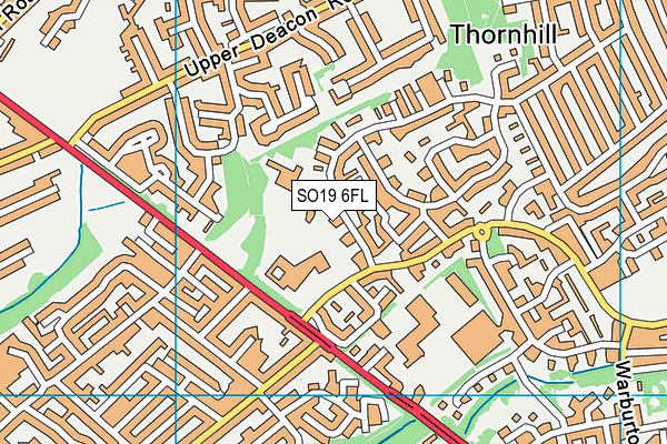 SO19 6FL map - OS VectorMap District (Ordnance Survey)