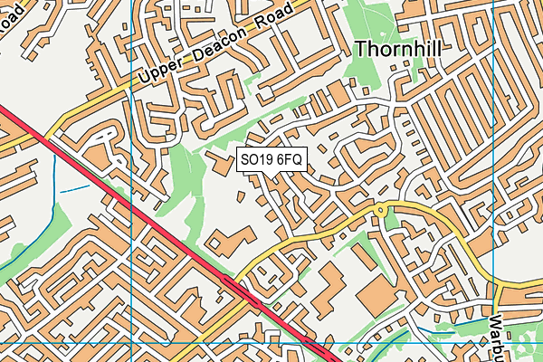 SO19 6FQ map - OS VectorMap District (Ordnance Survey)