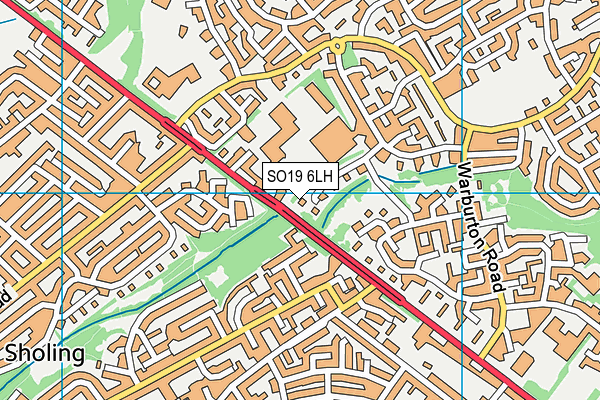 SO19 6LH map - OS VectorMap District (Ordnance Survey)