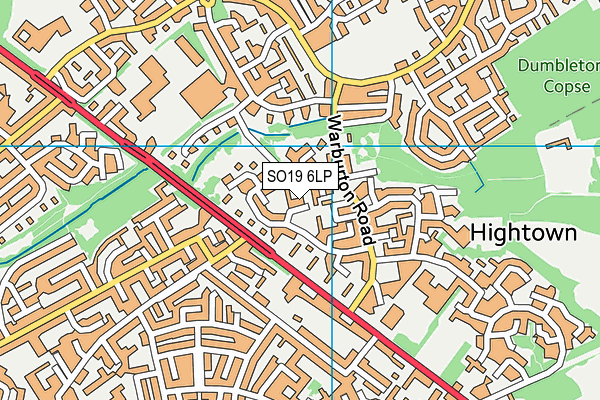 SO19 6LP map - OS VectorMap District (Ordnance Survey)