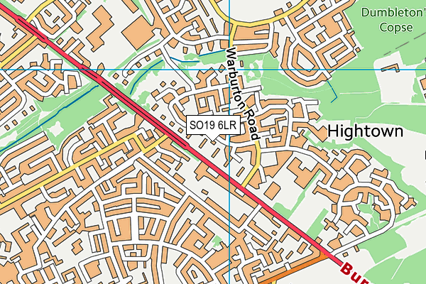 SO19 6LR map - OS VectorMap District (Ordnance Survey)