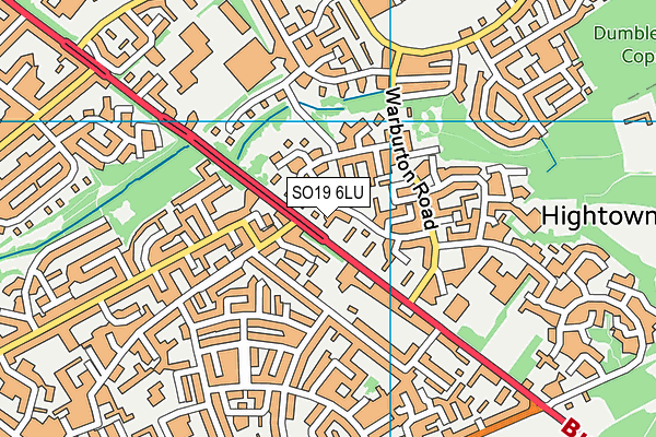 SO19 6LU map - OS VectorMap District (Ordnance Survey)