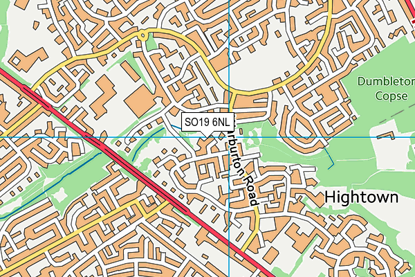 SO19 6NL map - OS VectorMap District (Ordnance Survey)