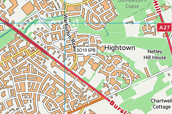 Eastpoint Centre (Closed) map (SO19 6PB) - OS VectorMap District (Ordnance Survey)