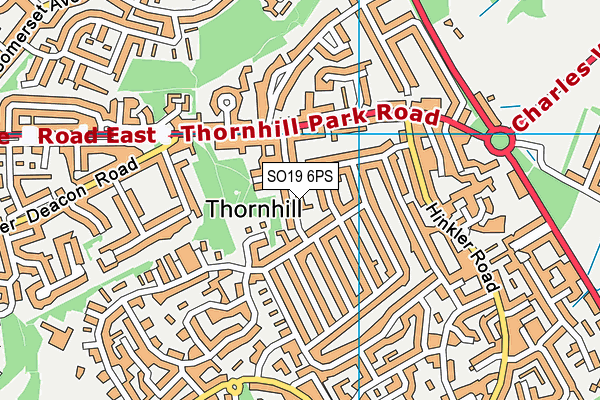 SO19 6PS map - OS VectorMap District (Ordnance Survey)