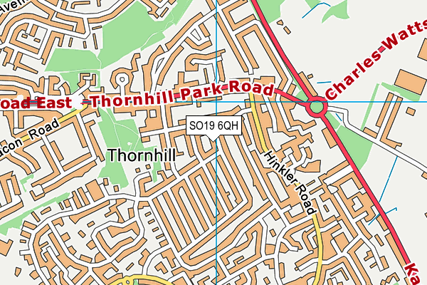 SO19 6QH map - OS VectorMap District (Ordnance Survey)