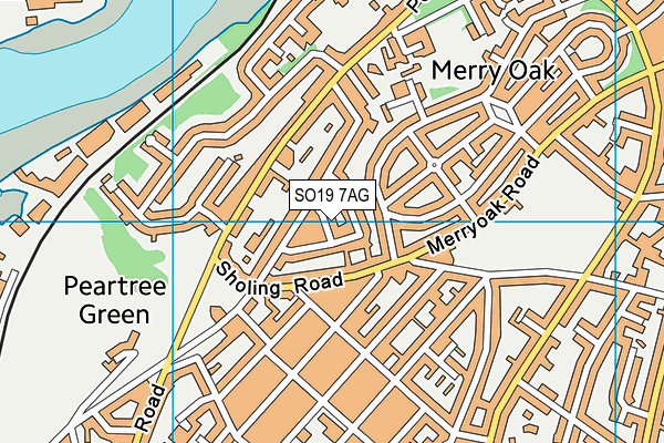 SO19 7AG map - OS VectorMap District (Ordnance Survey)