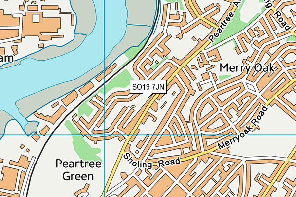 SO19 7JN map - OS VectorMap District (Ordnance Survey)