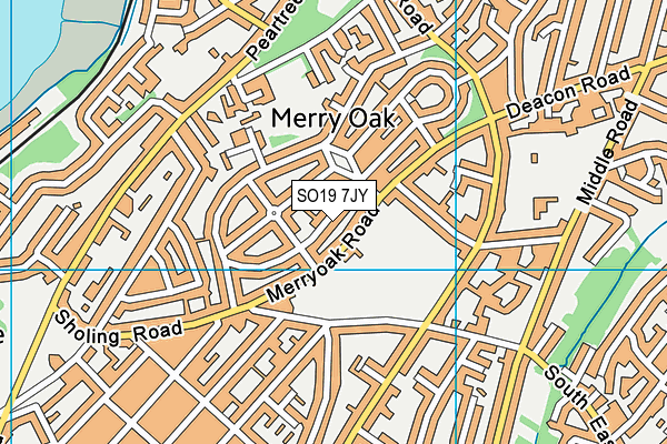 SO19 7JY map - OS VectorMap District (Ordnance Survey)