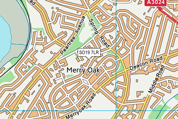 SO19 7LR map - OS VectorMap District (Ordnance Survey)