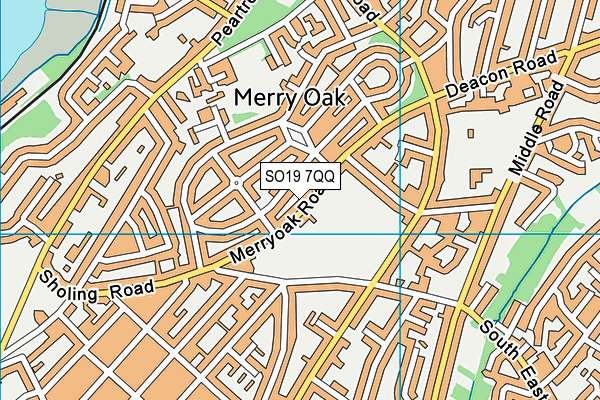 SO19 7QQ map - OS VectorMap District (Ordnance Survey)