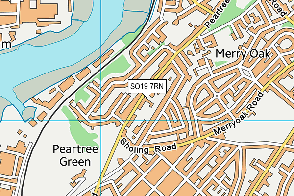 SO19 7RN map - OS VectorMap District (Ordnance Survey)