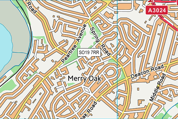 SO19 7RR map - OS VectorMap District (Ordnance Survey)