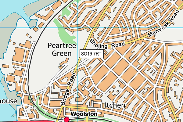 SO19 7RT map - OS VectorMap District (Ordnance Survey)